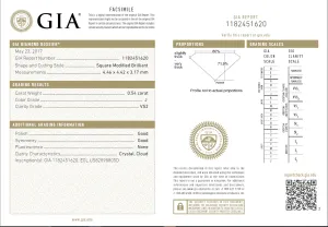 0.54 Carat Loose J/ VS2 Princess Cut Diamond GIA Certified