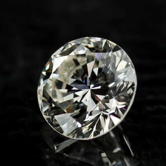 0.58 Carat Loose J/ VS2 Round Brilliant Cut Diamond GIA Certified
