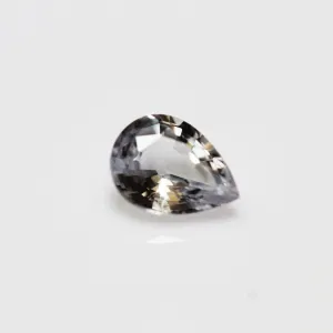 0.83ct Pear Natural Violet Colourless Ceylon Sapphire | Colourless Sapphire