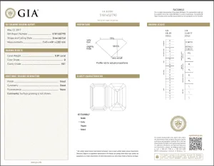 0.87 Carat Loose D / VS1 Emerald Cut Diamond GIA Certified