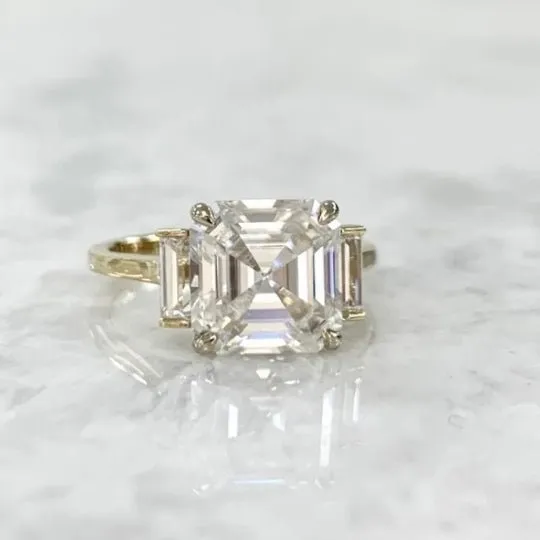 1 Carat Asscher Cut Diamond - H SI1 - 1.04ct - 215618