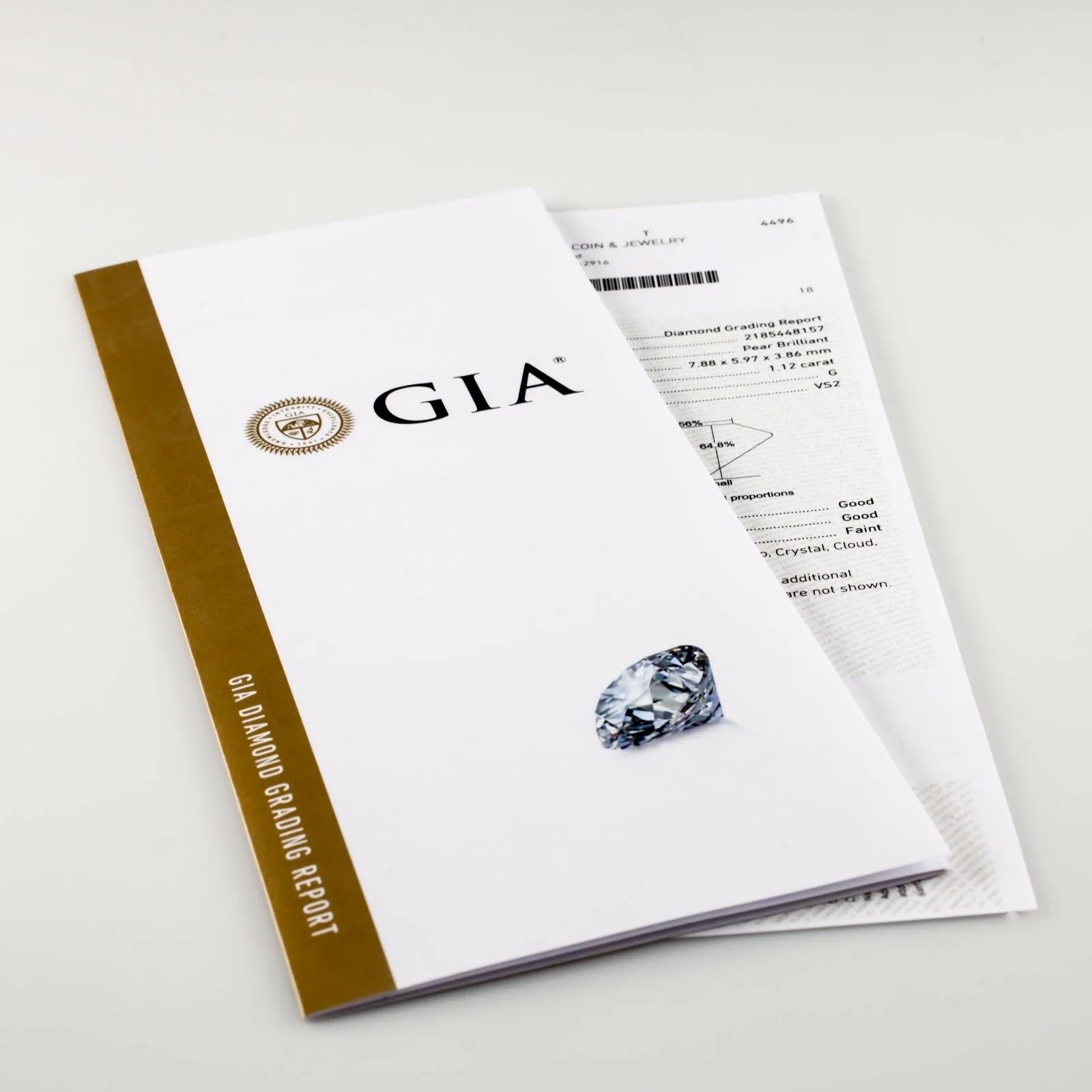 1.08 Carat Loose F / VS2 Marquise Brilliant Cut Diamond GIA Certified