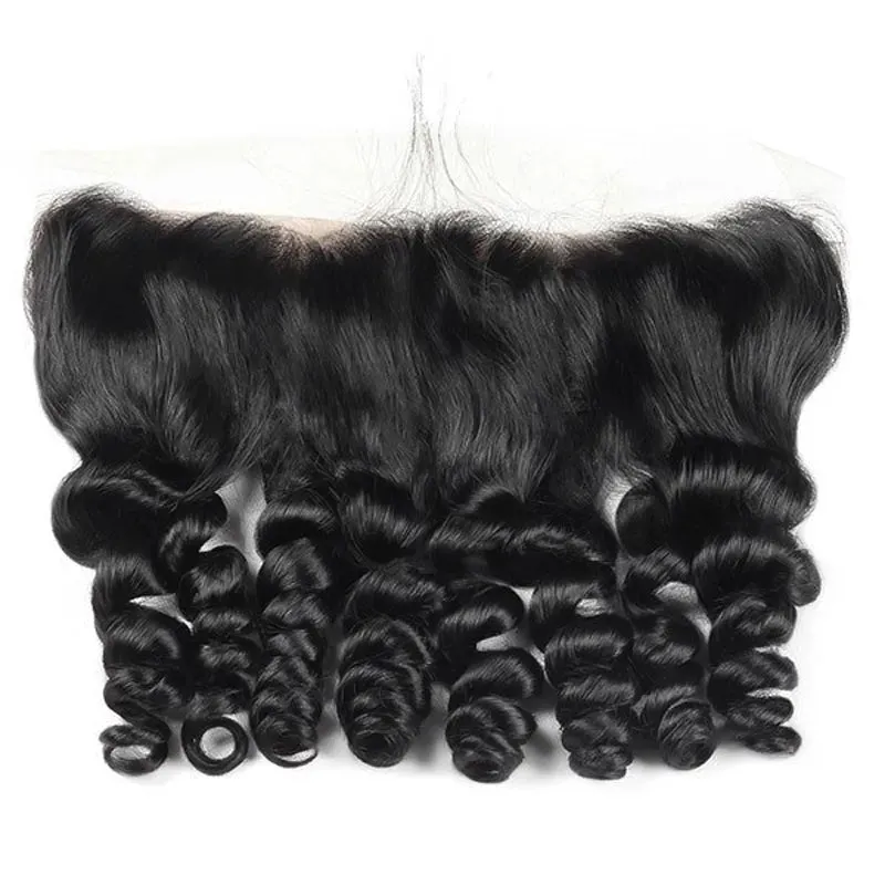 10A Loose Wave Virgin Hair 3 Bundles With Frontal Human Hair