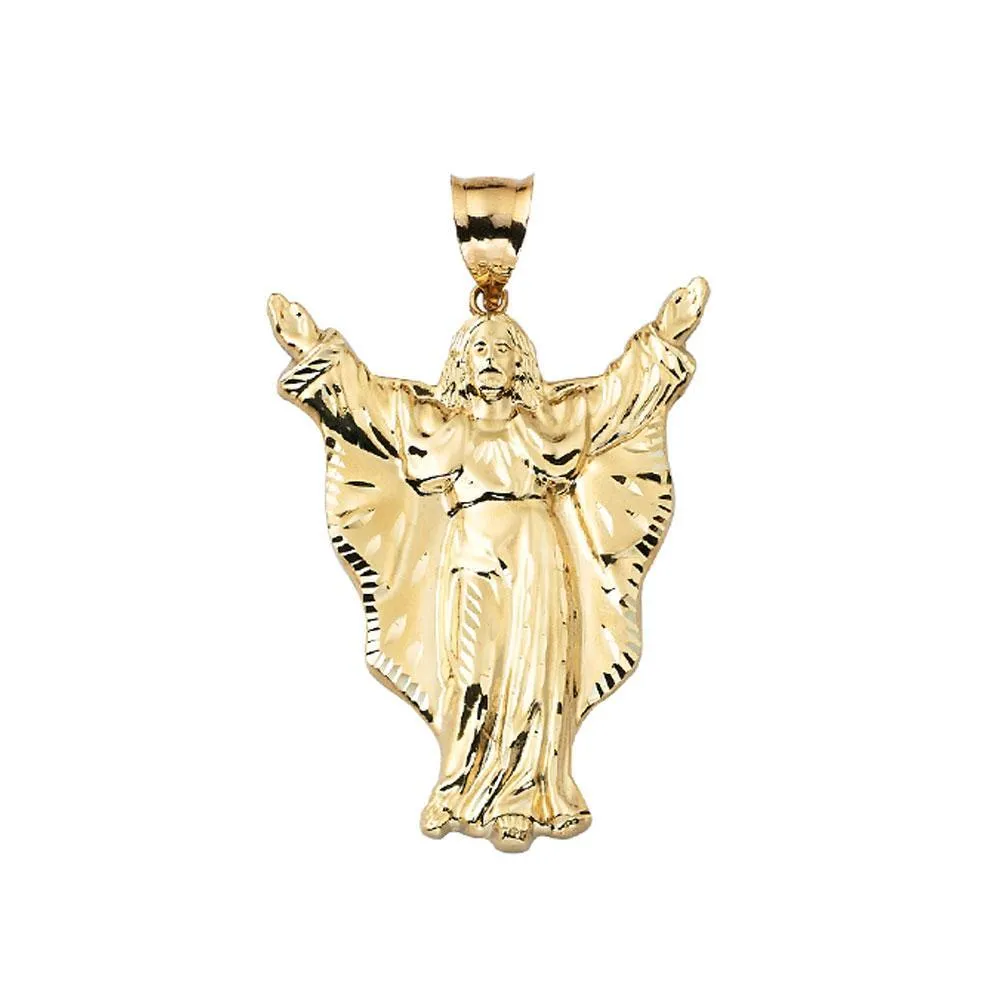 10K Yellow Gold 11.00 Grams Angel Pendant