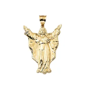 10K Yellow Gold 11.00 Grams Angel Pendant