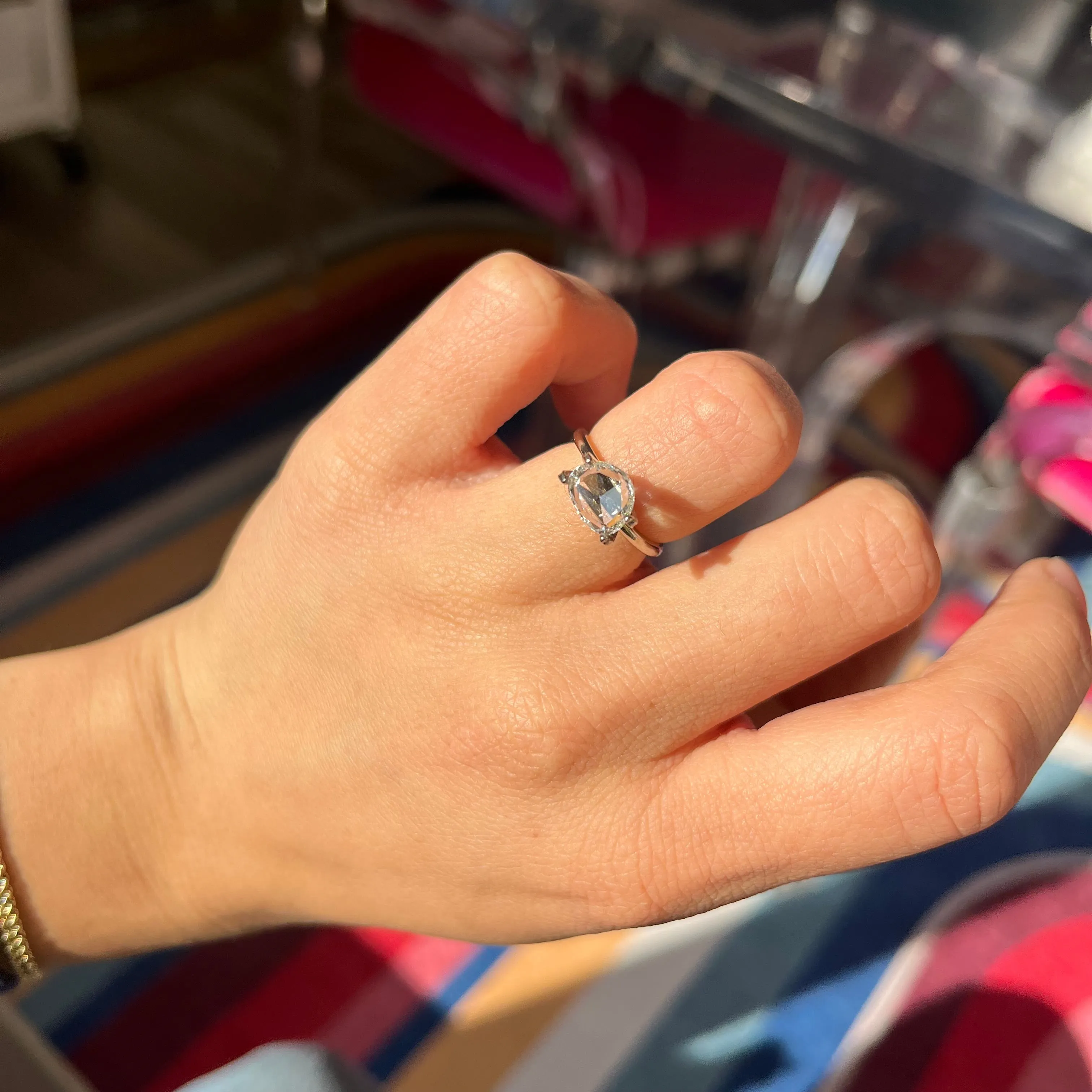 1.12ct Peart Cut Diamond, GIA H VS1
