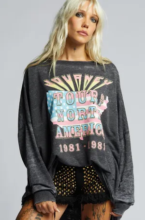 1130 Journey American One Size Burn Out LS Fleece