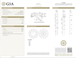1.14 Carat Loose H/ SI1 Round Brilliant Cut Diamond GIA Certified