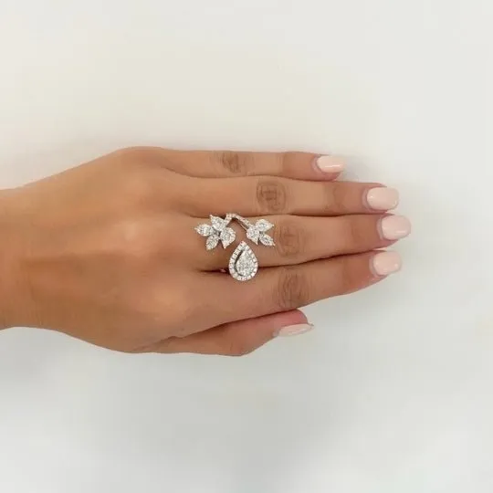 1/2 Carat Pear Shape Cut Diamond - E VS2 - 0.63ct - 222592
