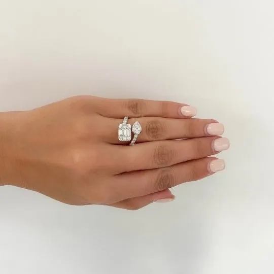 1/2 Carat Pear Shape Cut Diamond - E VS2 - 0.63ct - 222592