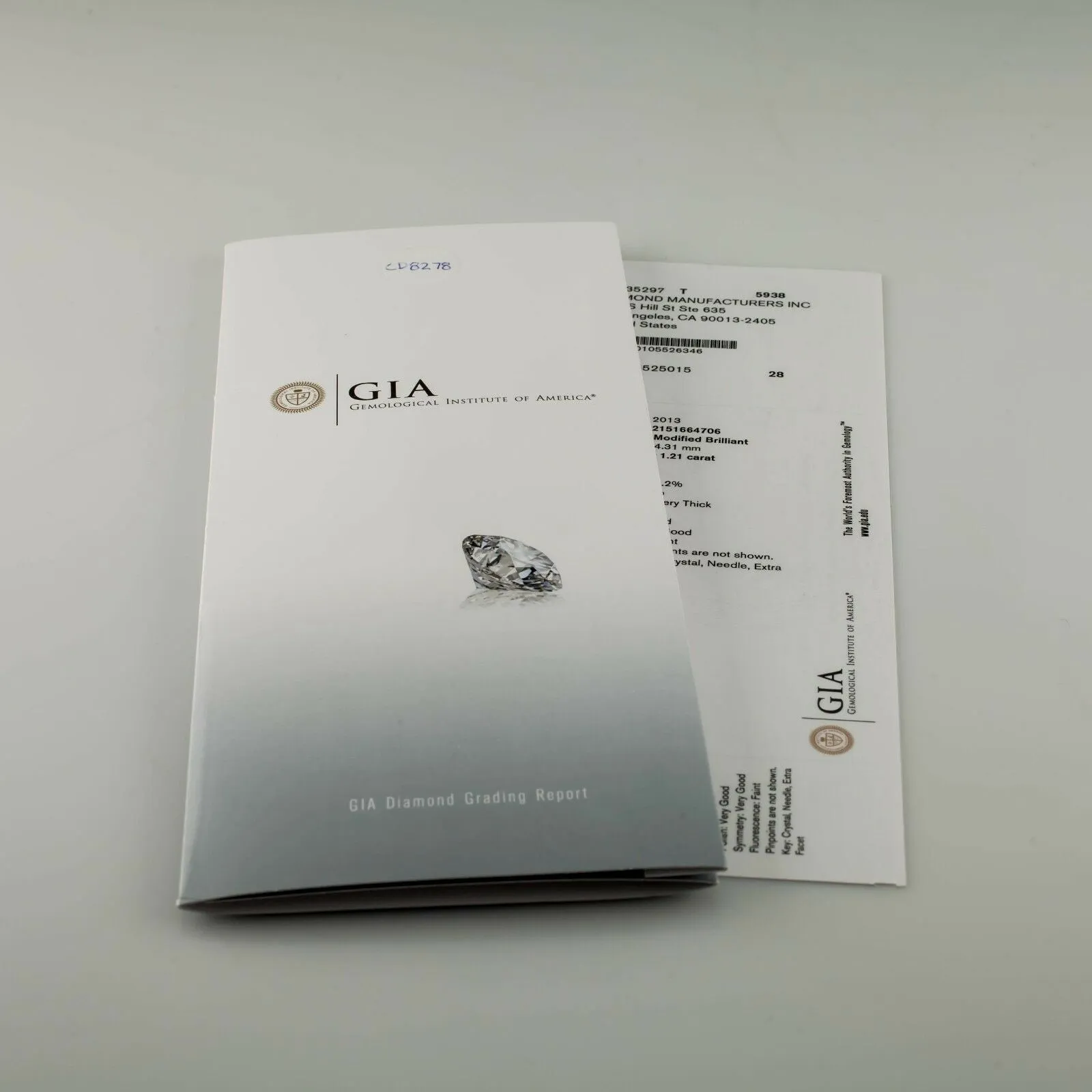 1.21 Carat Loose G / VS1 Princess Cut Diamond GIA Certified