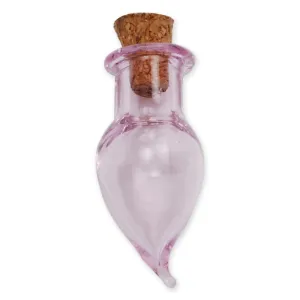 13 * 28mm  Pink chili shape Tiny corked vial empty small glass bottle,wishing bottle,glass jar,tiny corked bottle,empty glass bottles,10pcs/lots