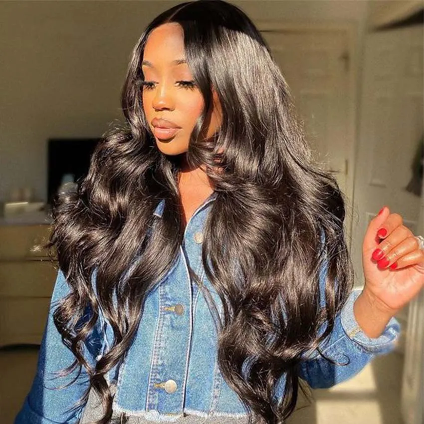 13x6 Clear HD Transparent Lace Front Human Hair Body Wave Wig