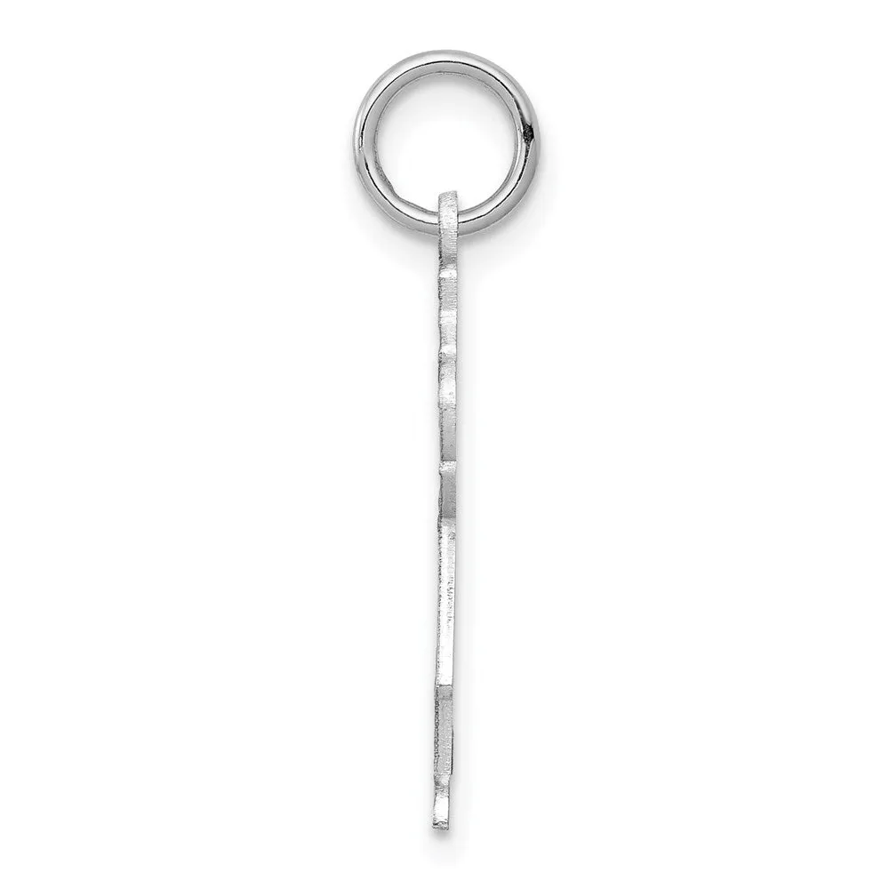 14k White Gold Kid Charm