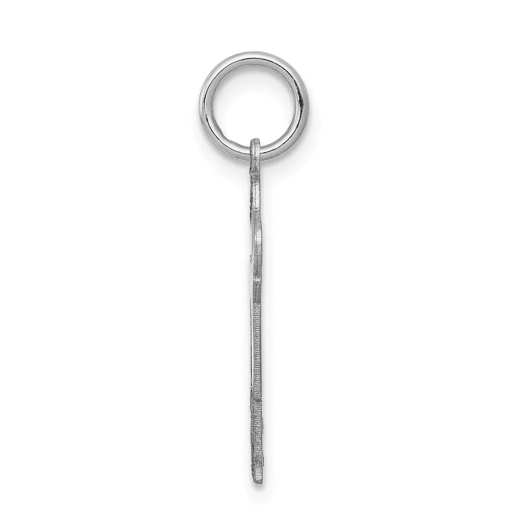 14k White Gold Kid Charm