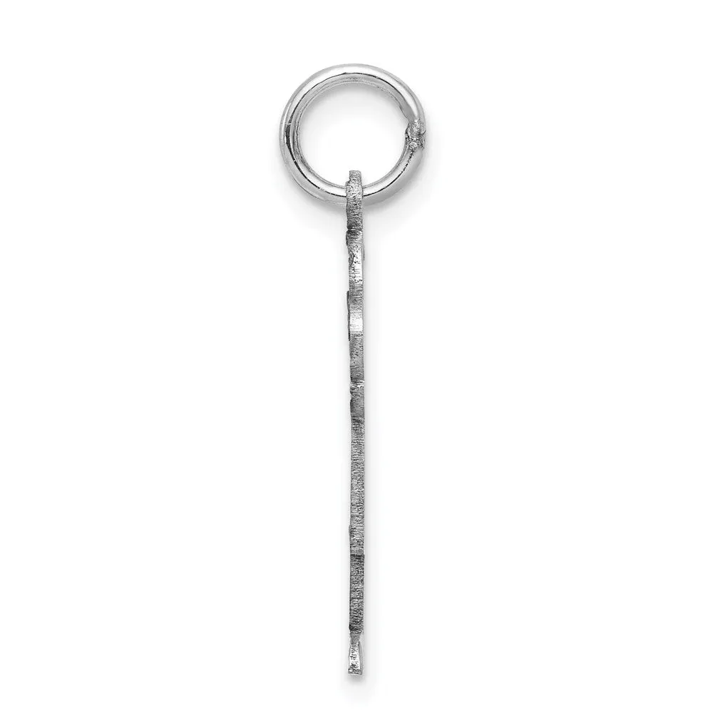 14k White Gold Kid Charm