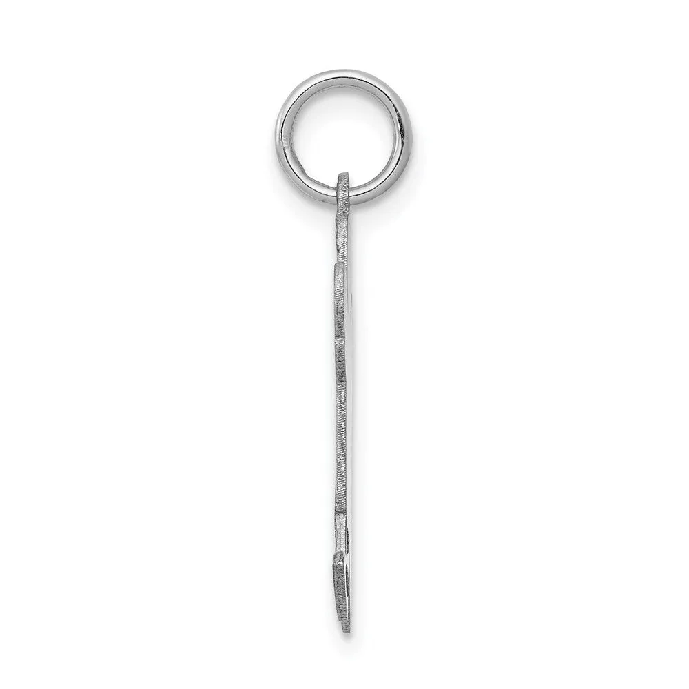 14k White Gold Kid Charm
