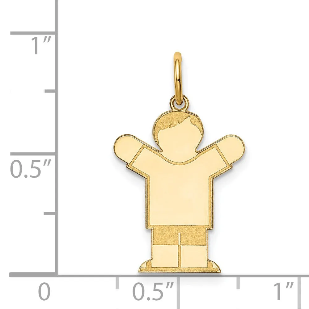 14k Yellow Gold Kid Charm