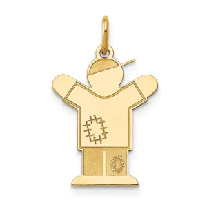 14k Yellow Gold Kid Charm