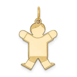 14k Yellow Gold Kid Charm