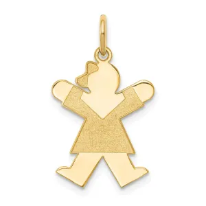 14k Yellow Gold Kid Charm