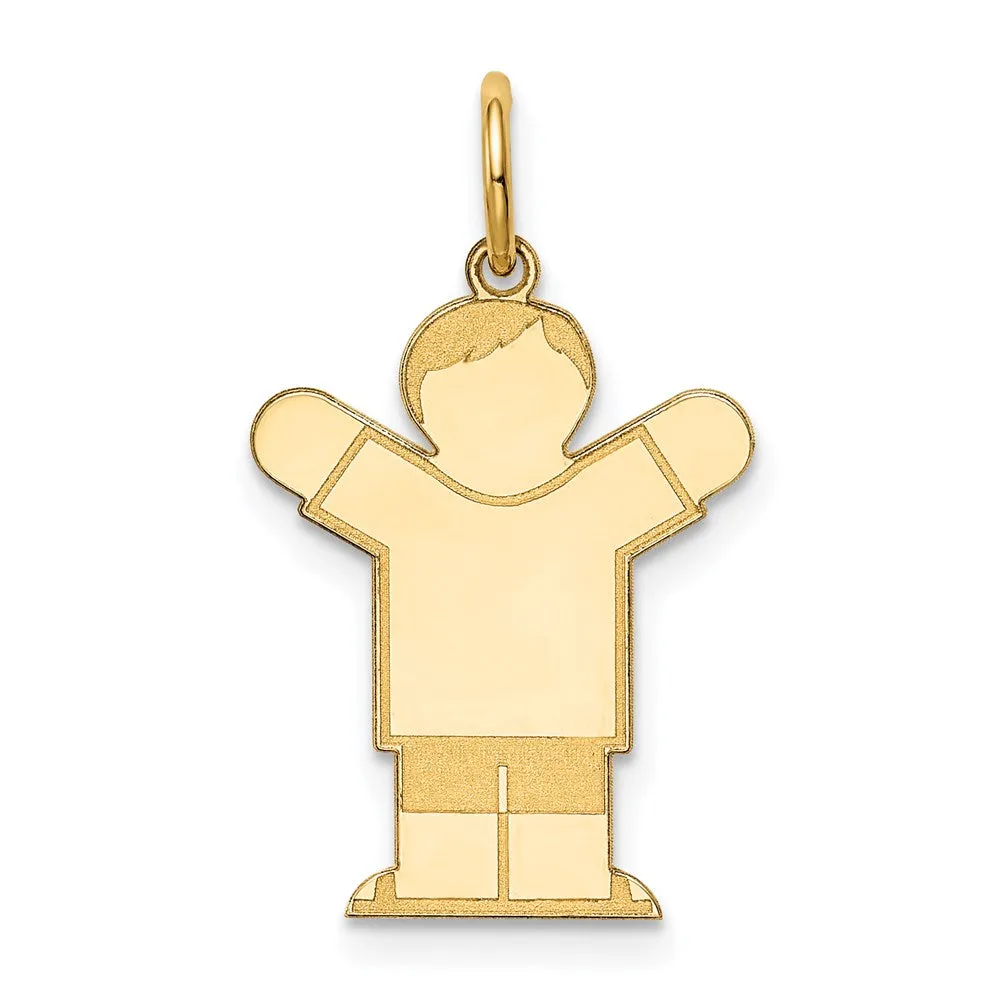 14k Yellow Gold Kid Charm