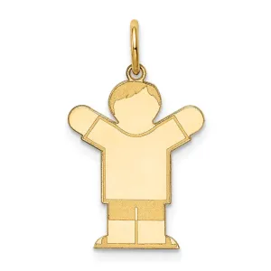 14k Yellow Gold Kid Charm