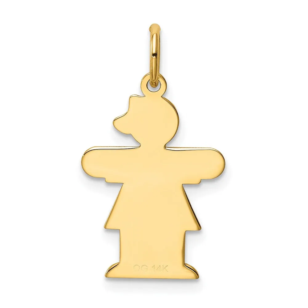 14k Yellow Gold Kid Charm