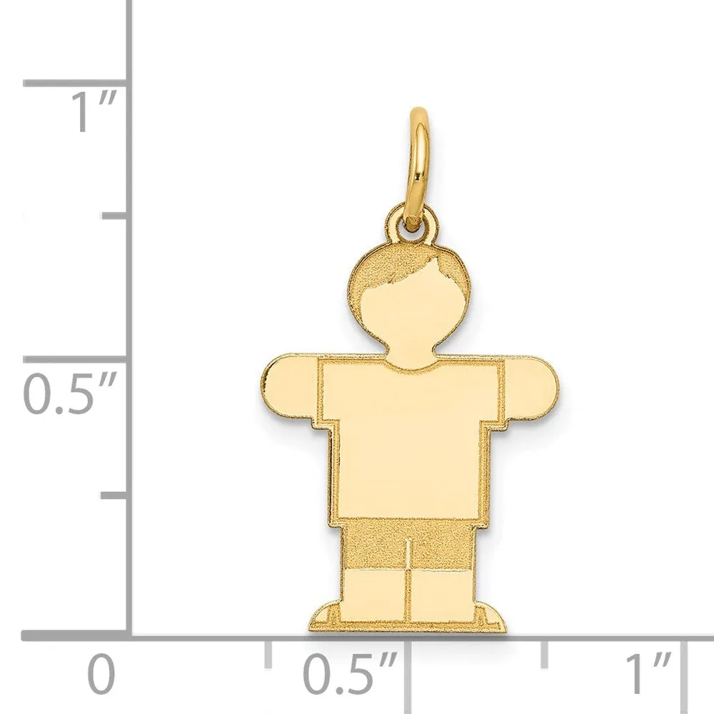14k Yellow Gold Kid Charm