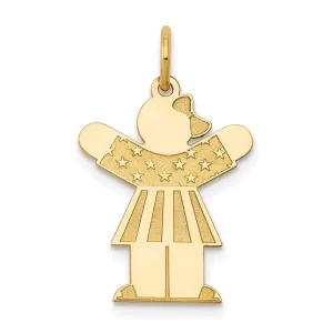 14k Yellow Gold Kid Charm