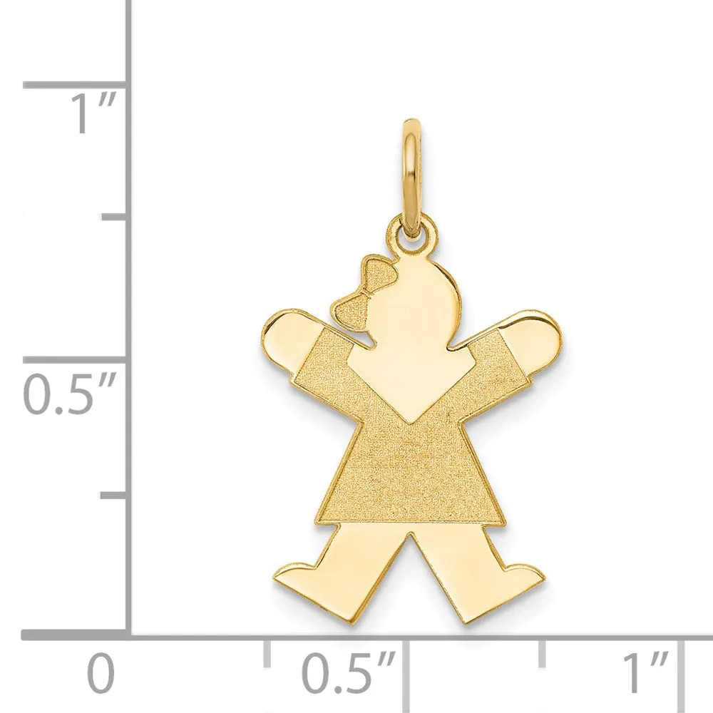 14k Yellow Gold Kid Charm