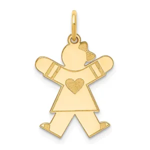 14k Yellow Gold Kid Charm