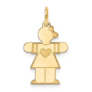 14k Yellow Gold Kid Charm