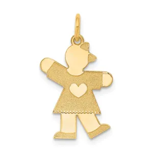 14k Yellow Gold Kid Charm