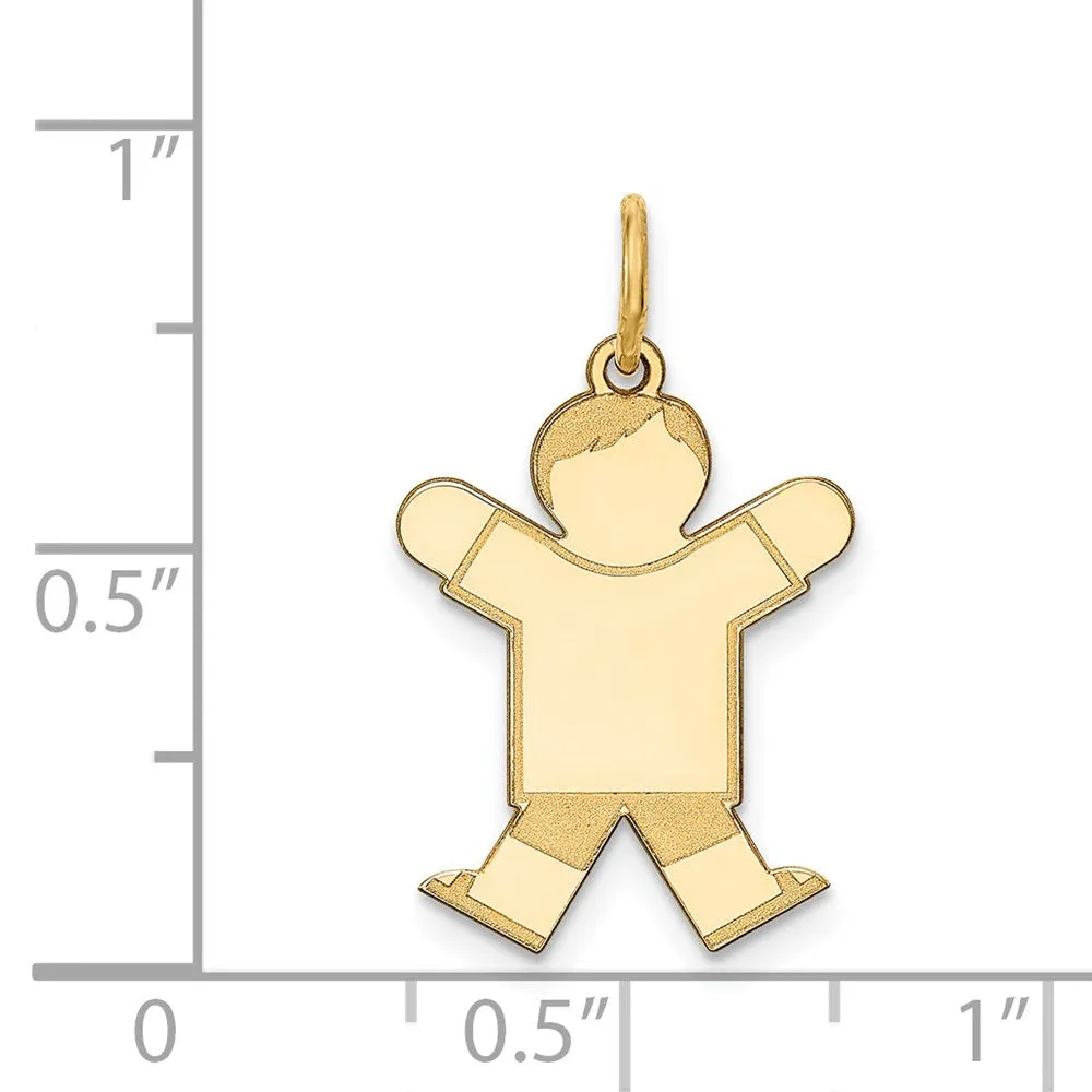14k Yellow Gold Kid Charm