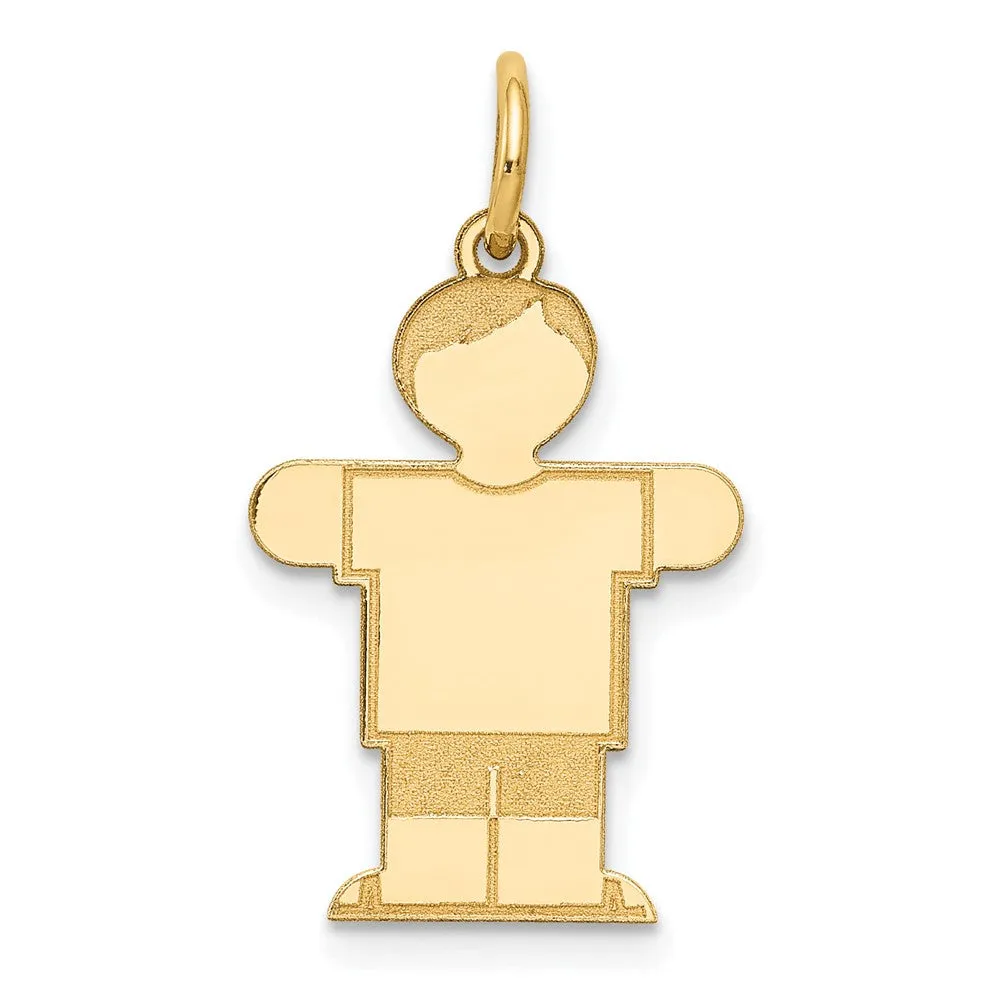 14k Yellow Gold Kid Charm