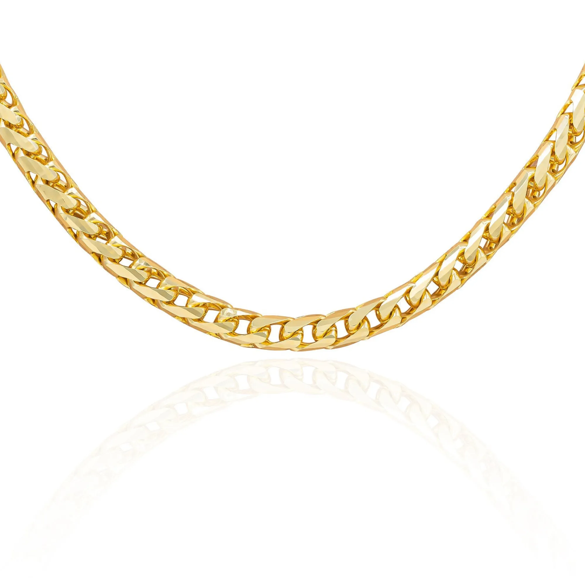 14kt Yellow Gold Franco 2.1 mm