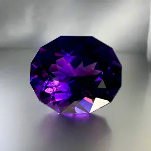 17.15 Ct. Large pendant/bracelet size Amethyst Uruguay Custom-Cut Oval