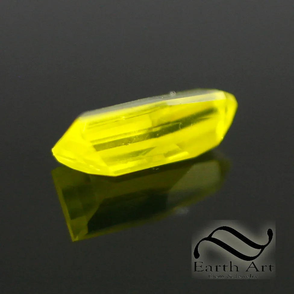 1.86 ct Ce YAG Lumogarnet custom faceted gemstone