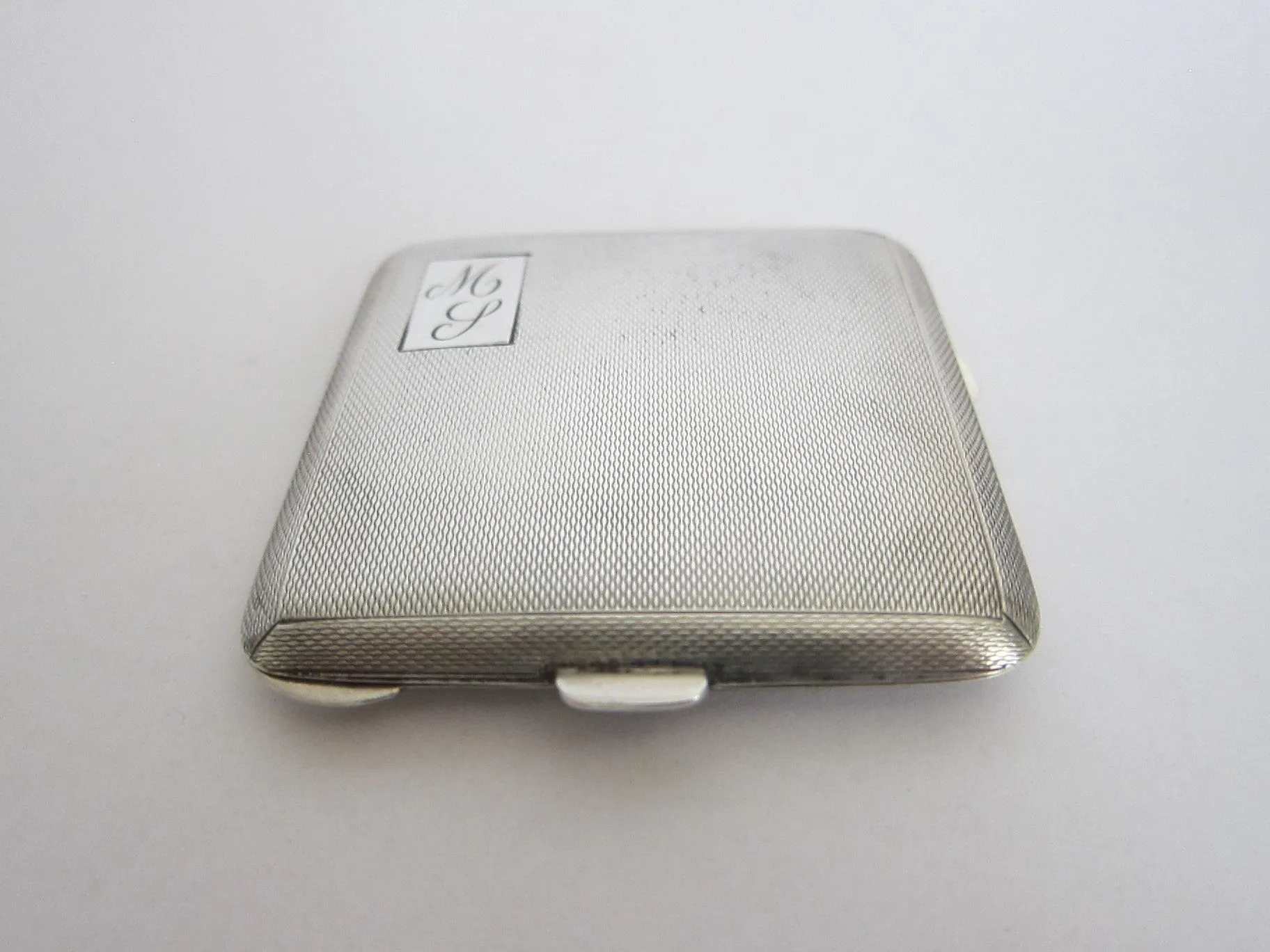 1940s Sterling Silver British Compact Mirror