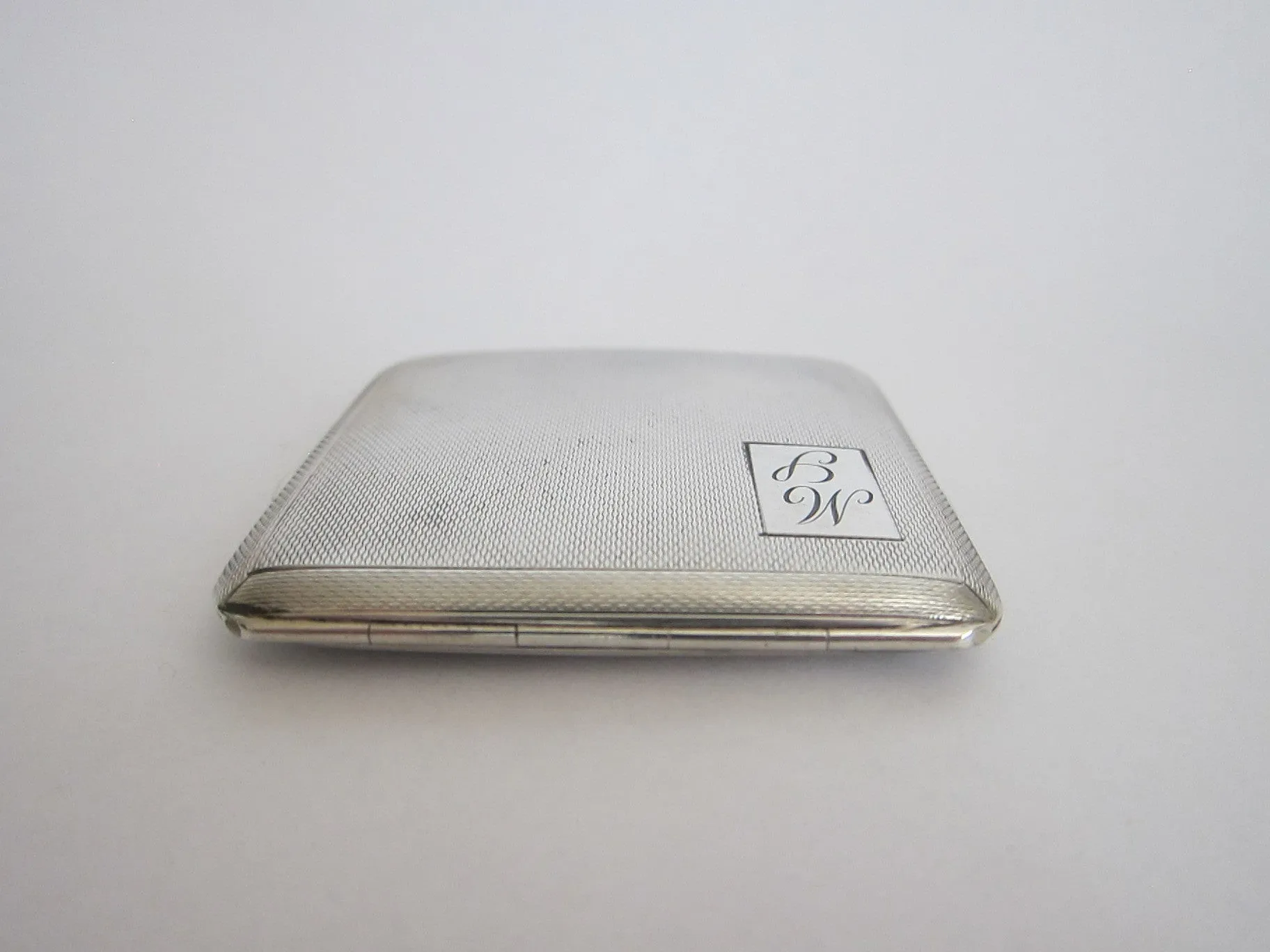 1940s Sterling Silver British Compact Mirror