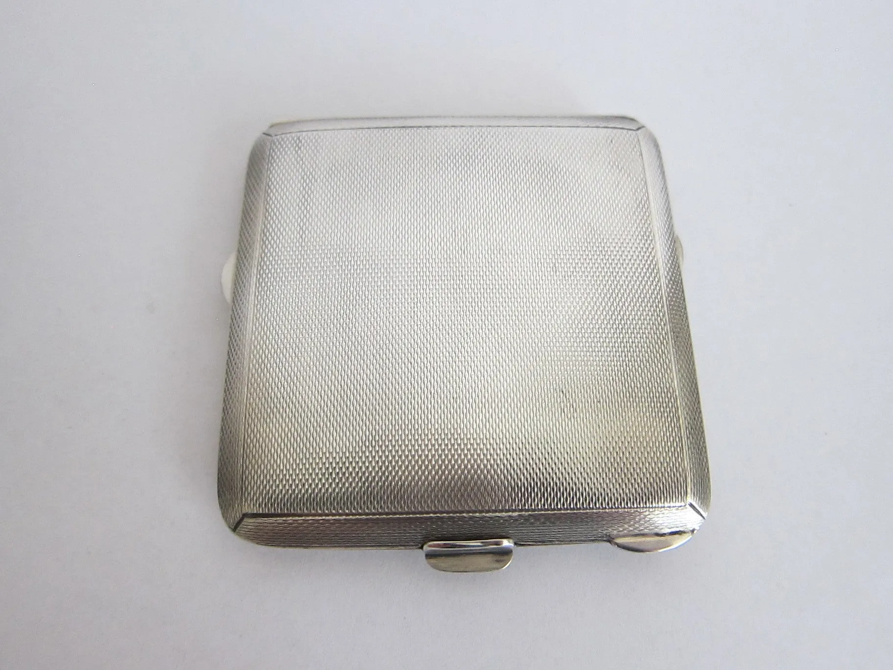 1940s Sterling Silver British Compact Mirror