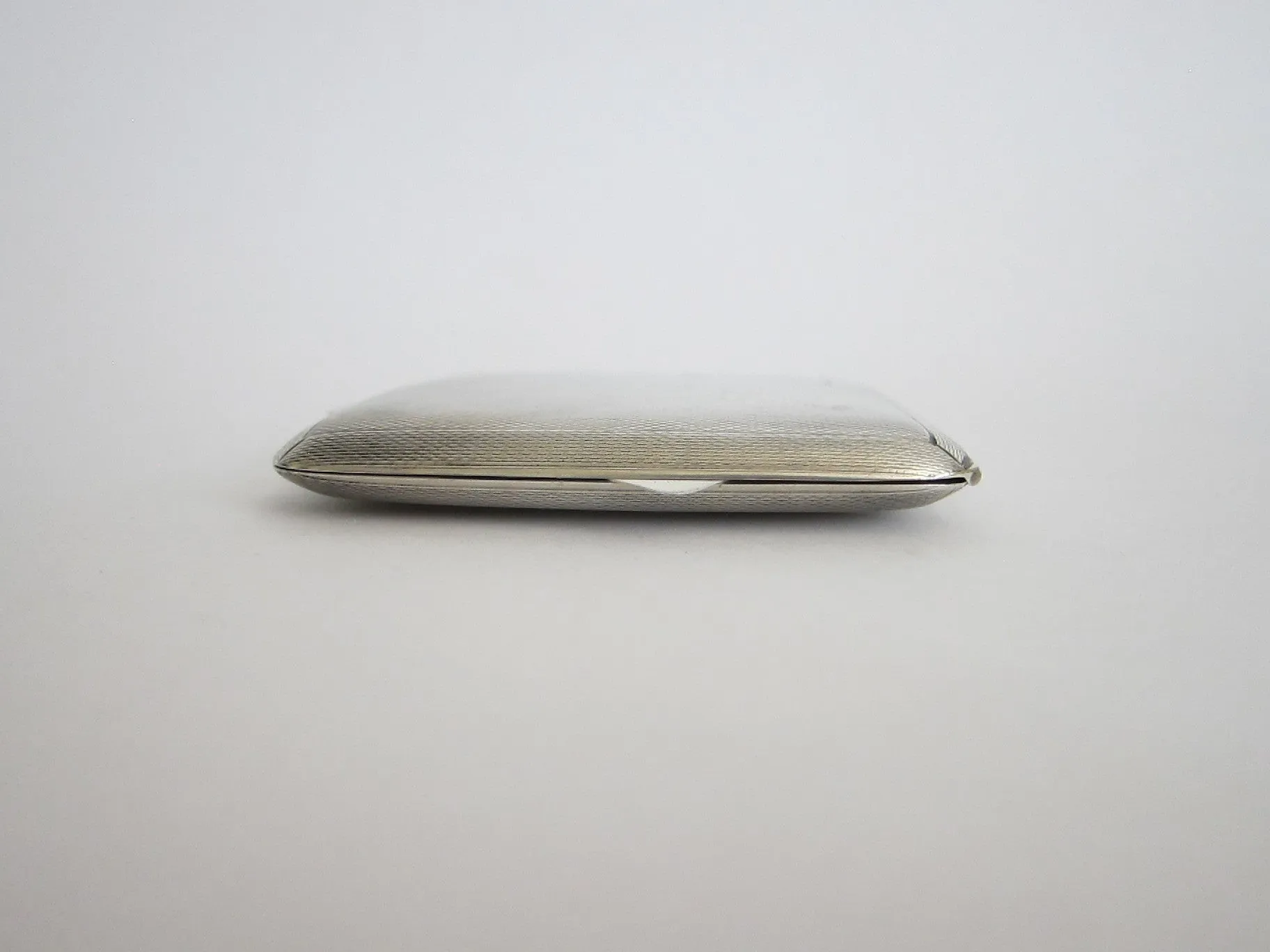 1940s Sterling Silver British Compact Mirror