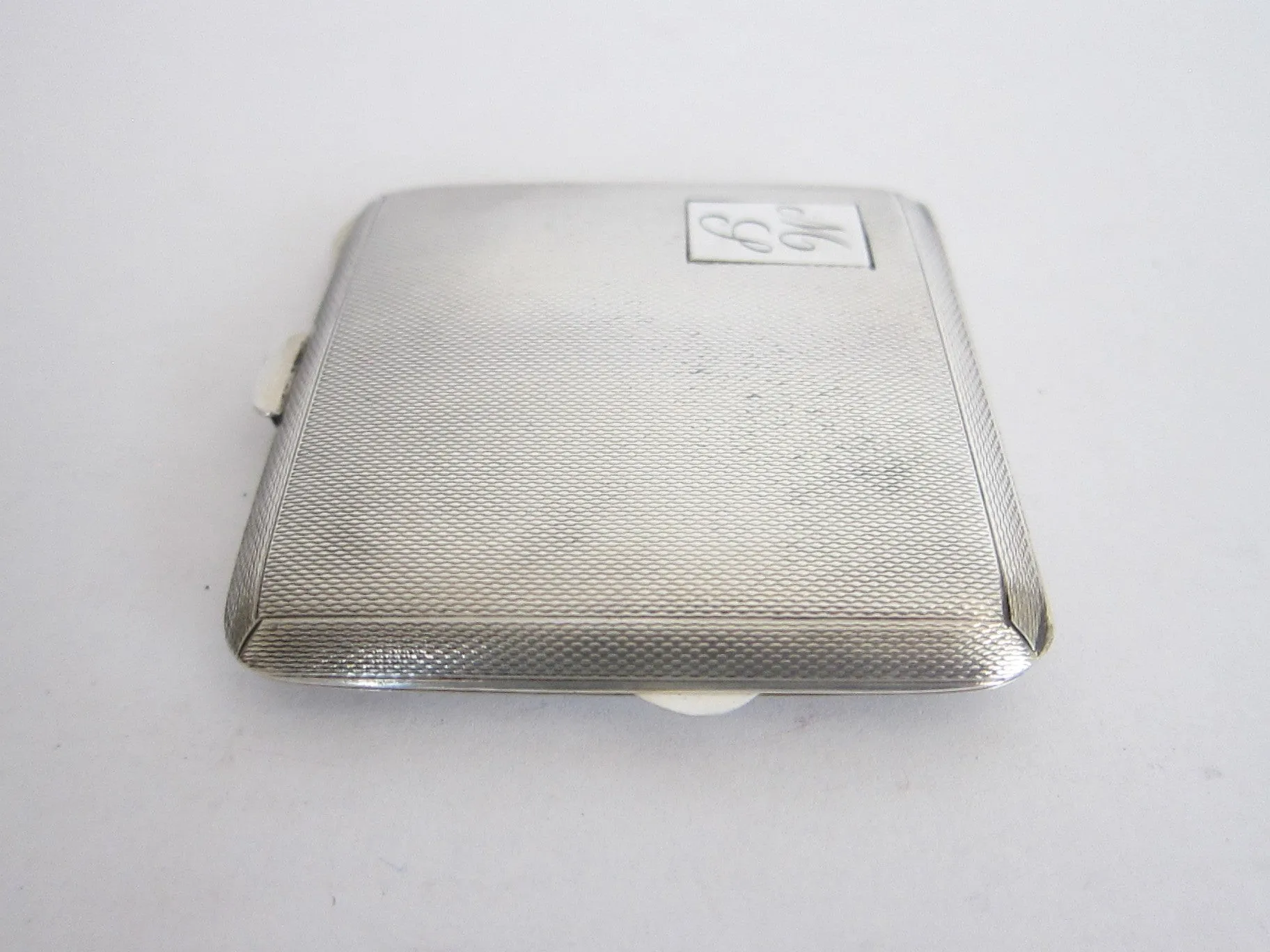 1940s Sterling Silver British Compact Mirror