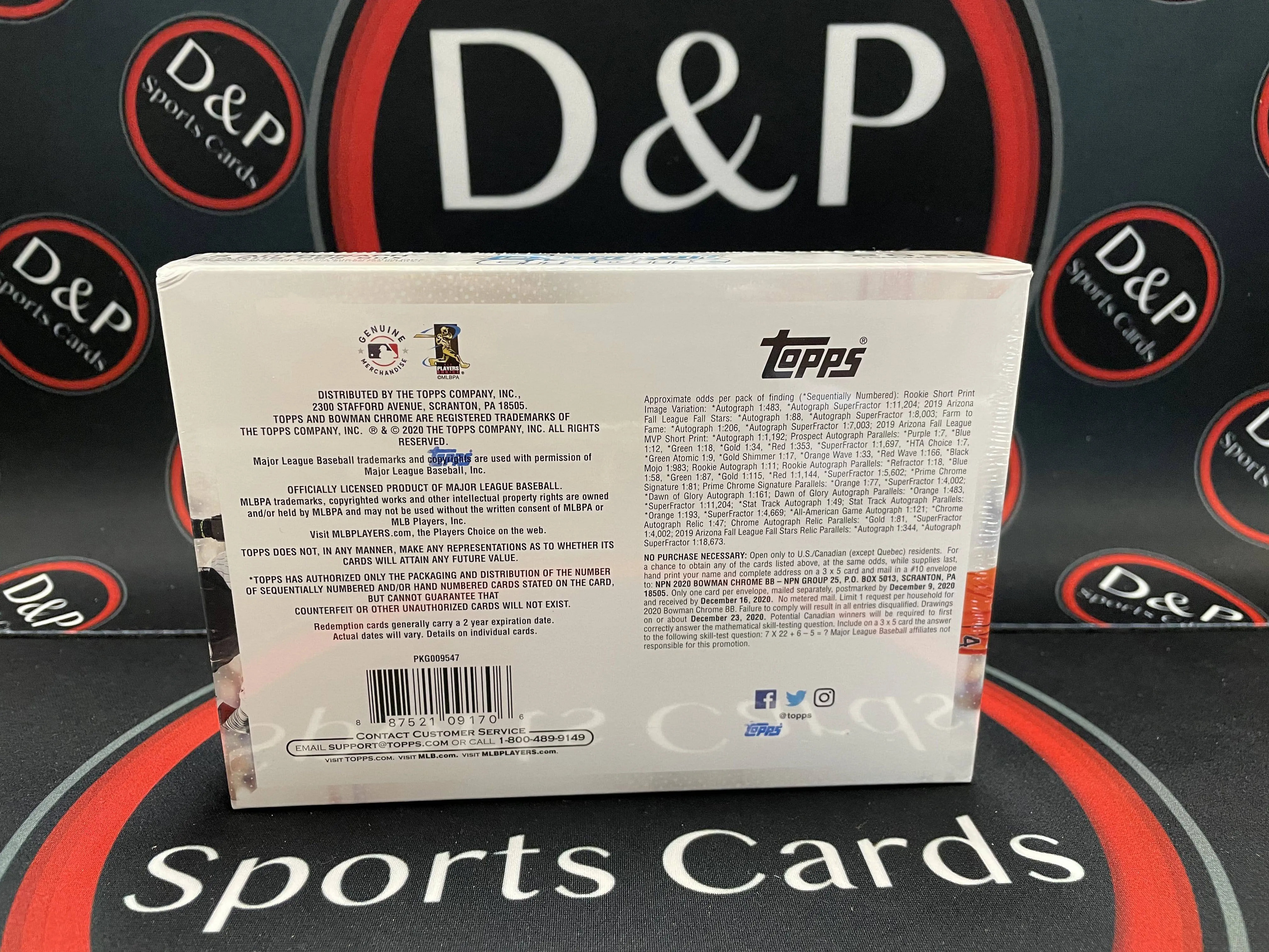 2020 Bowman Chrome Baseball HTA Choice Box