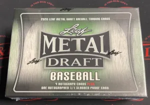 2020 Leaf Metal Draft Baseball Jumbo Hobby Box
