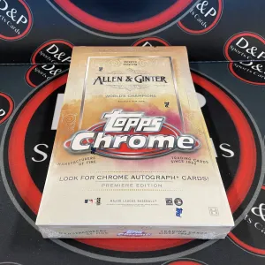 2020 Topps Allen & Ginter Chrome Baseball Hobby Box