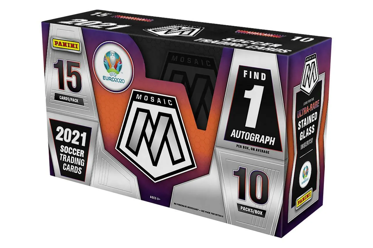 2020/21 Panini Mosaic UEFA Euro Soccer Hobby Box