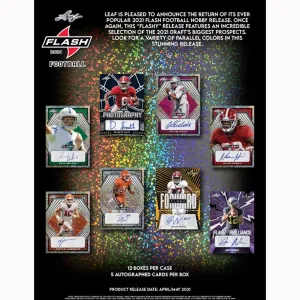 2021 Leaf Flash Football Hobby Box