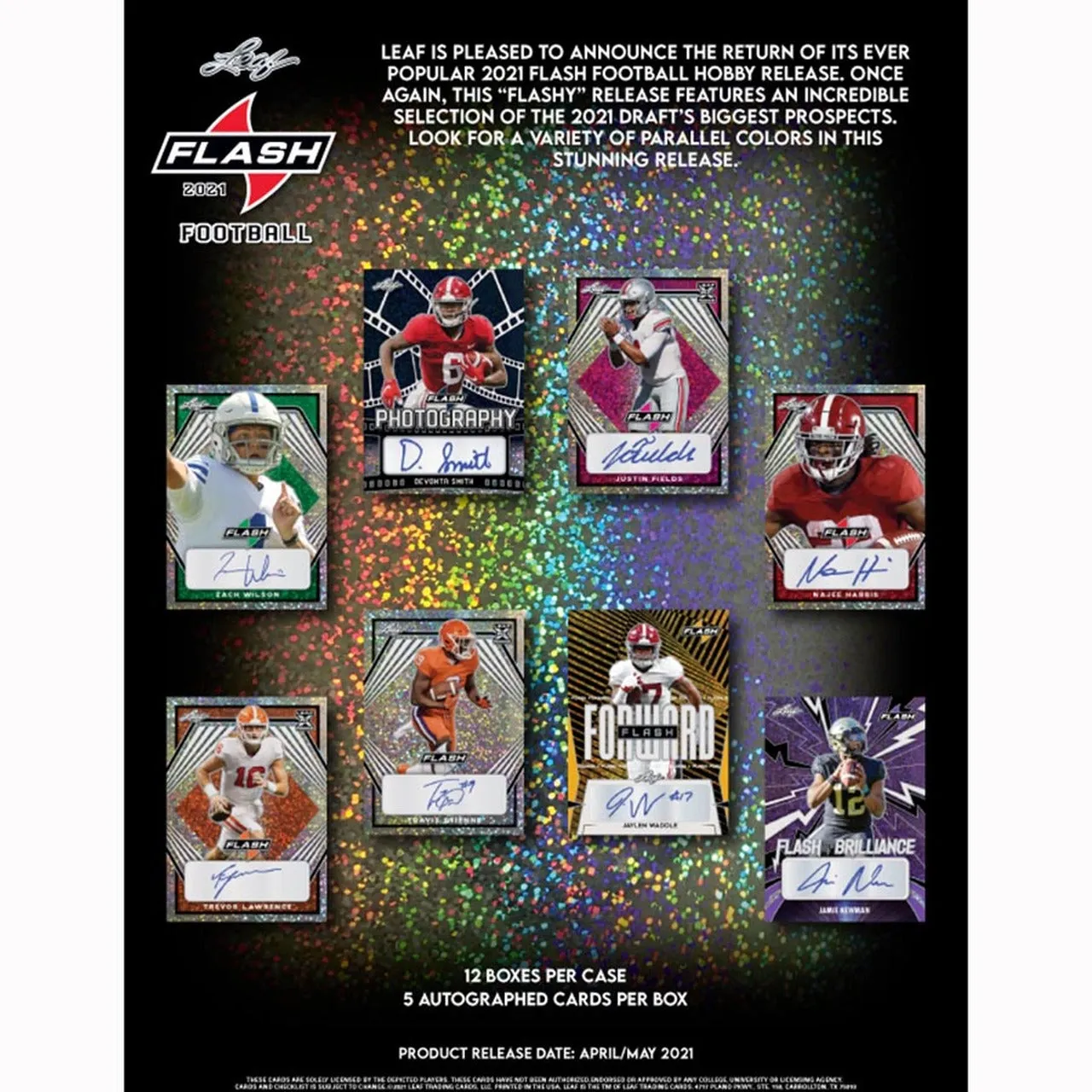 2021 Leaf Flash Football Hobby Box